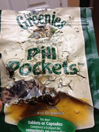 Pill Pockets Destroyed